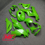 Monster Fairings Full Kit Kawasaki ZX-6R 19-23 Green Carbon Fiber Style + Windshield + Gas Tank Cover