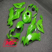 Monster Fairings Full Kit Kawasaki ZX-6R 19-23 Green Carbon Fiber Style + Windshield + Gas Tank Cover
