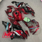 Monster Fairings Full Kit Kawasaki ZX-6R 19-23 Red Shark + Windshield + Gas Tank Cover