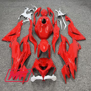 Monster Fairings Full Kit Kawasaki ZX-6R 19-23 Red and White + Windshield + Gas Tank Cover