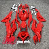 Monster Fairings Full Kit Kawasaki ZX-6R 19-23 Red and White + Windshield + Gas Tank Cover
