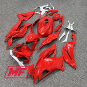 Monster Fairings Full Kit Kawasaki ZX-6R 19-23 Red and White + Windshield + Gas Tank Cover