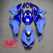 Monster Fairings Full Kit Kawasaki ZX-6R 24 Gloss Blue Gradient + Windshield + Gas Tank Cover