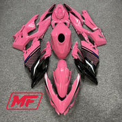 Monster Fairings Full Kit Kawasaki Ninja400 18-23 Pink and Black + Windshield + Gas Tank Cover