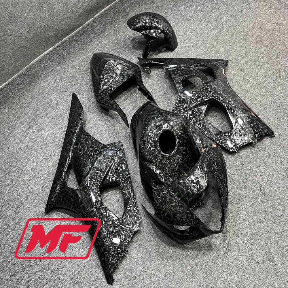 Monster Fairings Full Kit Suzuki GSXR1000 03-04 Forged Carbon Fiber Style + Windshield + Gas Tank Cover