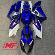 Monster Fairings Full Kit Suzuki GSXR1000 07-08 Blue White and Red + Windshield + Gas Tank Cover