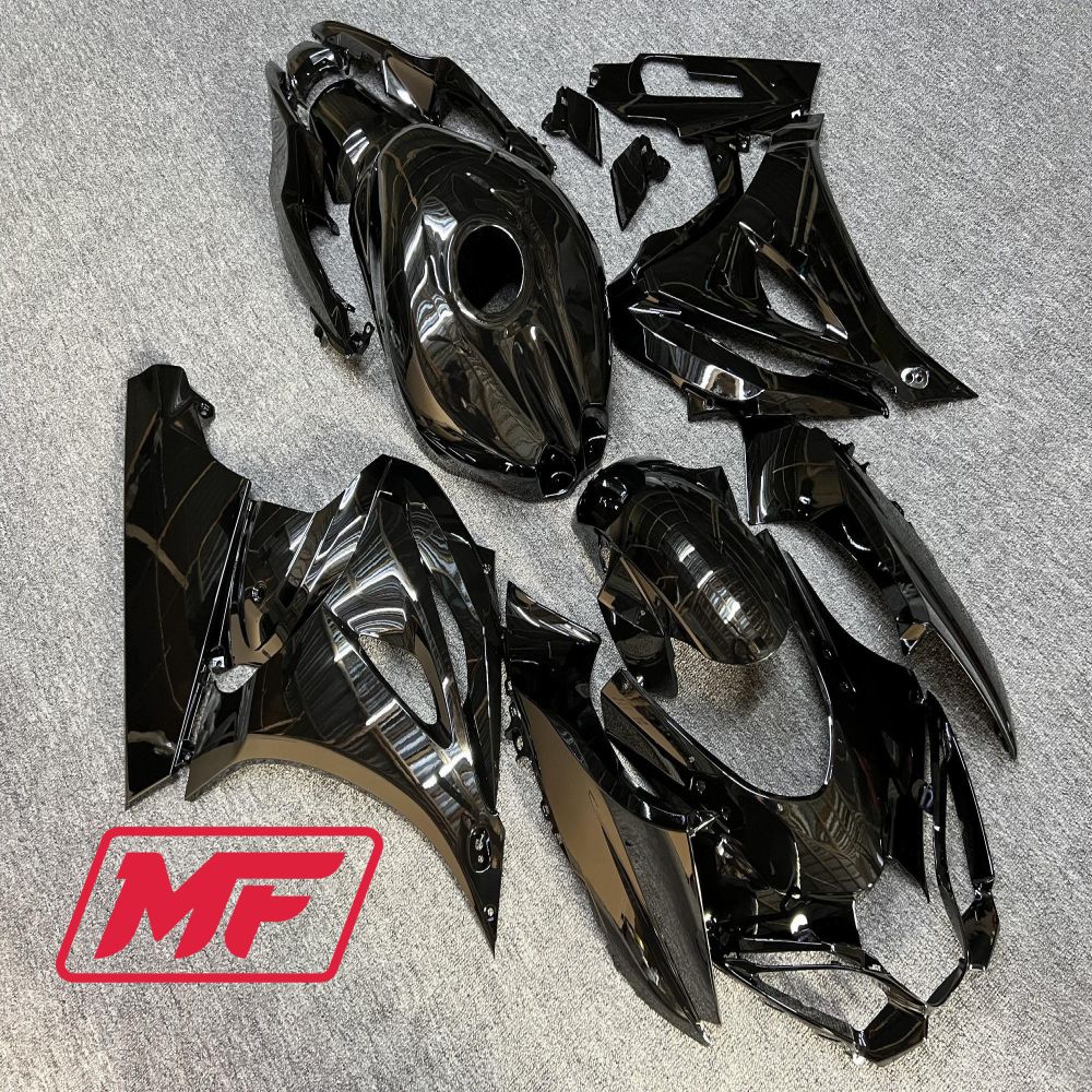 Monster Fairings Full Kit Suzuki GSXR1000 09-16 Gloss Black + Windshield + Gas Tank Cover