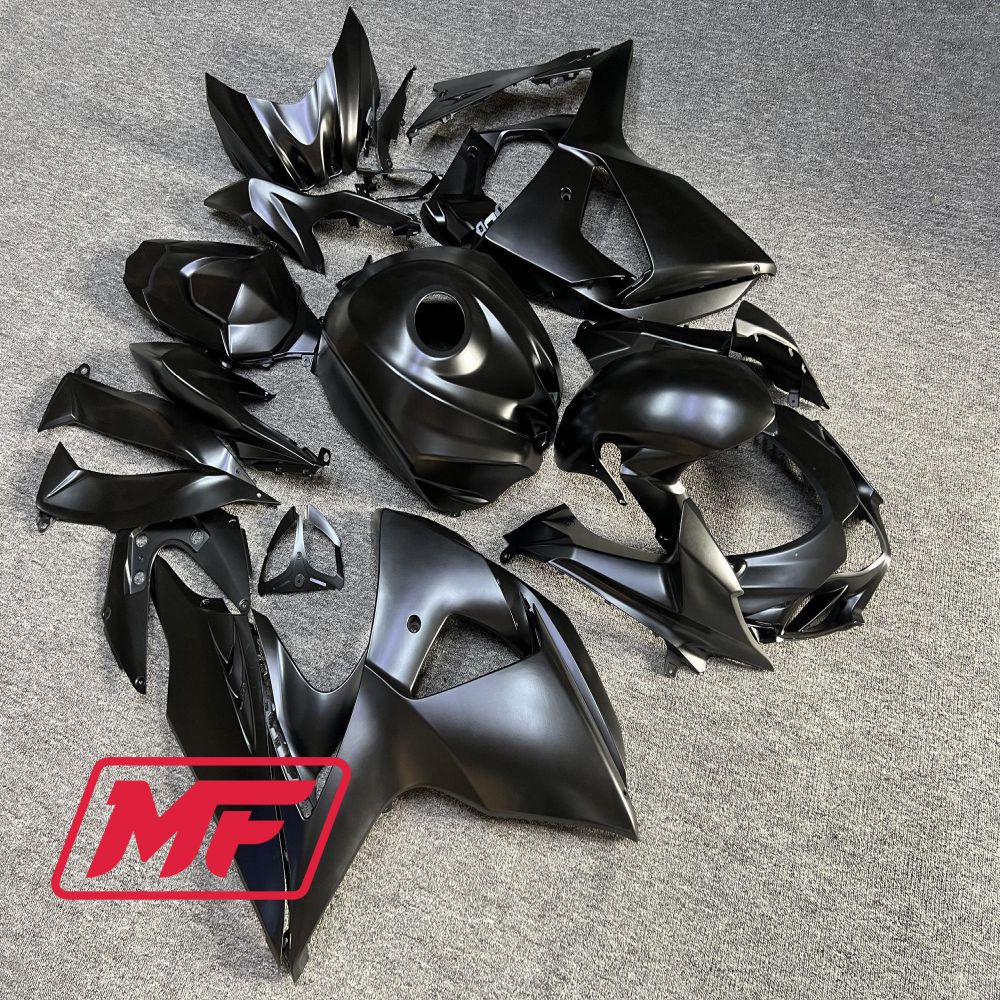 Monster Fairings Full Kit Suzuki GSXR1000 09-16 Matte Black + Windshield + Gas Tank Cover