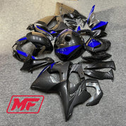Monster Fairings Full Kit Suzuki GSXR1000 09-16 Blue Carbon Fiber Style + Windshield + Gas Tank Cover