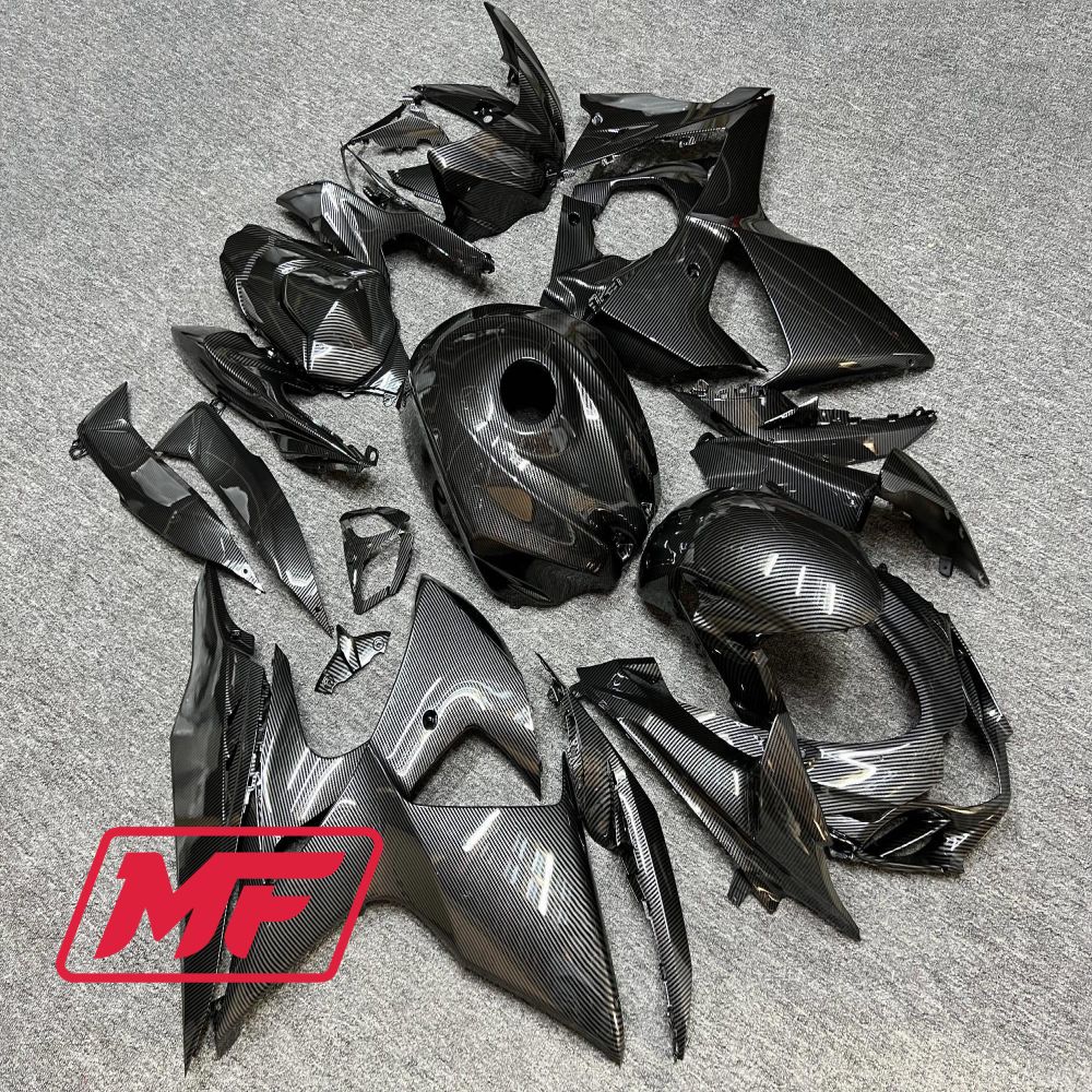 Monster Fairings Full Kit Suzuki GSXR1000 09-16 Carbon Fiber Style + Windshield + Gas Tank Cover
