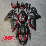 Monster Fairings Full Kit Suzuki GSXR1000 09-16 Red Carbon Fiber Style + Windshield + Gas Tank Cover