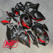 Monster Fairings Full Kit Suzuki GSXR1000 09-16 Red Carbon Fiber Style + Windshield + Gas Tank Cover