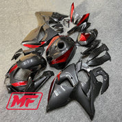 Monster Fairings Full Kit Suzuki GSXR1000 09-16 Red Carbon Fiber Style + Windshield + Gas Tank Cover