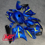 Monster Fairings Full Kit Suzuki GSXR1000 17-22 Stock Blue + Windshield + Gas Tank Cover