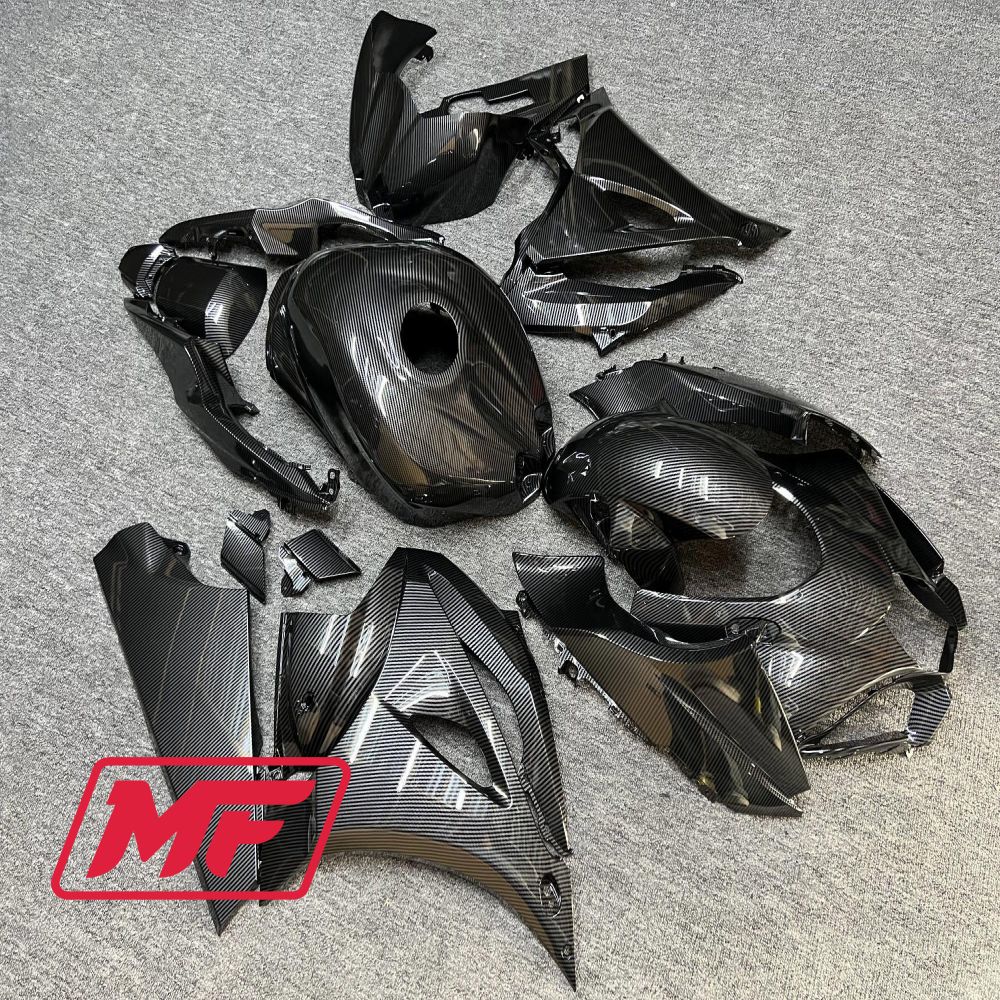 Monster Fairings Full Kit Suzuki GSXR1000 17-22 Carbon Fiber Style + Windshield + Gas Tank Cover