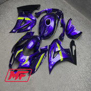 Monster Fairings Full Kit Suzuki GSXR1000 17-24 Matte Light Purple + Windshield + Gas Tank Cover