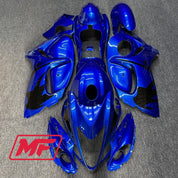 Monster Fairings Full Kit Suzuki GSXR1300 08-20 Electric Blue + Windshield + Gas Tank Cover