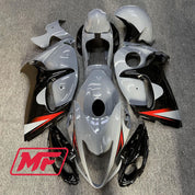 Monster Fairings Full Kit Suzuki GSXR1300 08-20 Nardo Grey Black Red + Windshield + Gas Tank Cover