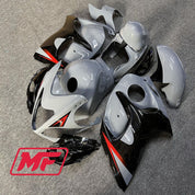 Monster Fairings Full Kit Suzuki GSXR1300 08-20 Nardo Grey Black Red + Windshield + Gas Tank Cover