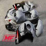 Monster Fairings Full Kit Suzuki GSXR1300 08-20 Nardo Grey Black Red + Windshield + Gas Tank Cover