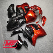 Monster Fairings Full Kit Suzuki GSXR1300 08-20 Gloss Red / Black + Windshield + Gas Tank Cover
