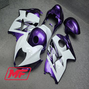 Monster Fairings Full Kit Suzuki GSXR1300 97-07 Purple / White OEM + Windshield + Gas Tank Cover