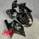 Kit completo de carenado Monster Suzuki GSXR600-750 01-03 negro brillante + parabrisas + tapa de depósito de gasolina