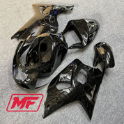 Monster Fairings Full Kit Suzuki GSXR600-750 01-03 Gloss Black + Windshield + Gas Tank Cover