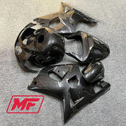 Monster Fairings Full Kit Suzuki GSXR600-750 01-03 Carbon Fiber Style + Windshield + Gas Tank Cover