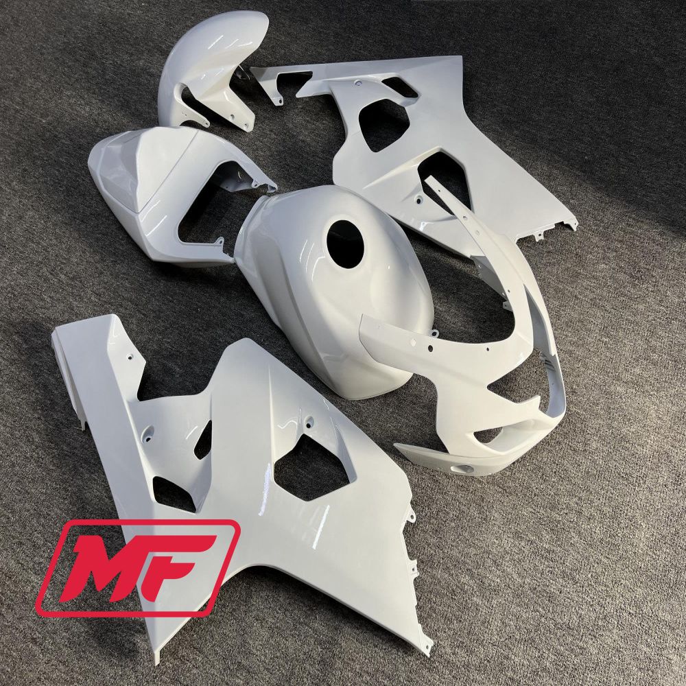 Monster Fairings Full Kit Suzuki GSXR600-750 04-05 Gloss White + Windshield + Gas Tank Cover