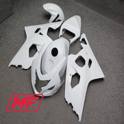 Monster Fairings Full Kit Suzuki GSXR600-750 04-05 Matte White + Windshield + Gas Tank Cover