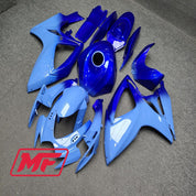 Monster Fairings Full Kit Suzuki GSXR600-750 06-07 Gloss Blue Gradient + Windshield + Gas Tank Cover