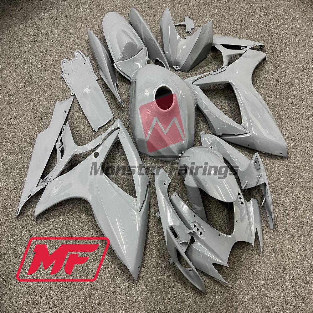 Monster Fairings Full Kit Suzuki GSXR600-750 06-07 Nardo Grey + Windshield + Gas Tank Cover