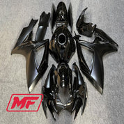 Monster Fairings Full Kit Suzuki GSXR600-750 06-07 Gloss and Matte Black + Windshield + Gas Tank Cover