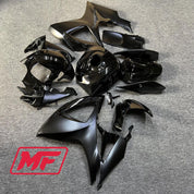 Monster Fairings Full Kit Suzuki GSXR600-750 06-07 Gloss and Matte Black + Windshield + Gas Tank Cover