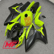 Monster Fairings Full Kit Suzuki GSXR600-750 06-07 Gloss Yellow and Black + Windshield + Gas Tank Cover