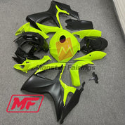 Monster Fairings Full Kit Suzuki GSXR600-750 06-07 Gloss Yellow and Black + Windshield + Gas Tank Cover