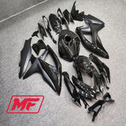 Monster Fairings Full Kit Suzuki GSXR600-750 08-10 Gloss and Matte Black + Windshield + Gas Tank Cover