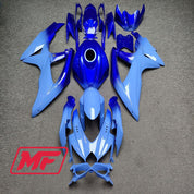 Monster Fairings Full Kit Suzuki GSXR600-750 08-10 Gloss Blue Gradient + Windshield + Gas Tank Cover