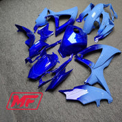 Monster Fairings Full Kit Suzuki GSXR600-750 08-10 Gloss Blue Gradient + Windshield + Gas Tank Cover
