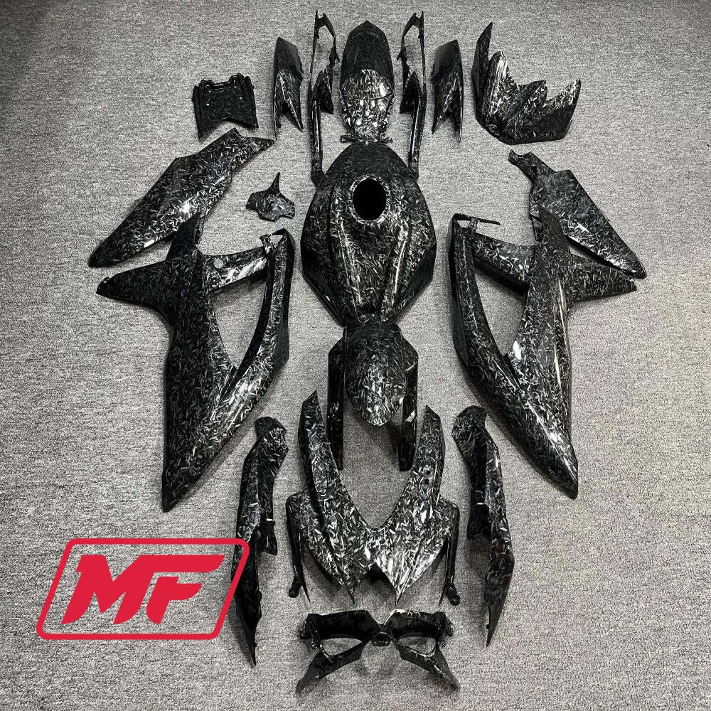 Monster Fairings Full Kit Suzuki GSXR600-750 08-10 Forged Carbon Fiber Style + Windshield + Gas Tank Cover
