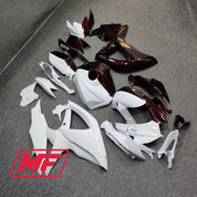 Monster Fairings Full Kit Suzuki GSXR600-750 08-10 Candy Red and White + Windshield + Gas Tank Cover
