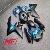 Monster Fairings Full Kit Suzuki GSXR600-750 11-22 Matte Blue and Black + Windshield + Gas Tank Cover