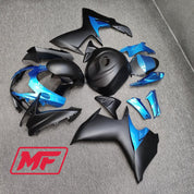 Monster Fairings Full Kit Suzuki GSXR600-750 11-22 Matte Blue and Black + Windshield + Gas Tank Cover
