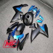 Monster Fairings Full Kit Suzuki GSXR600-750 11-22 Matte Blue and Black + Windshield + Gas Tank Cover