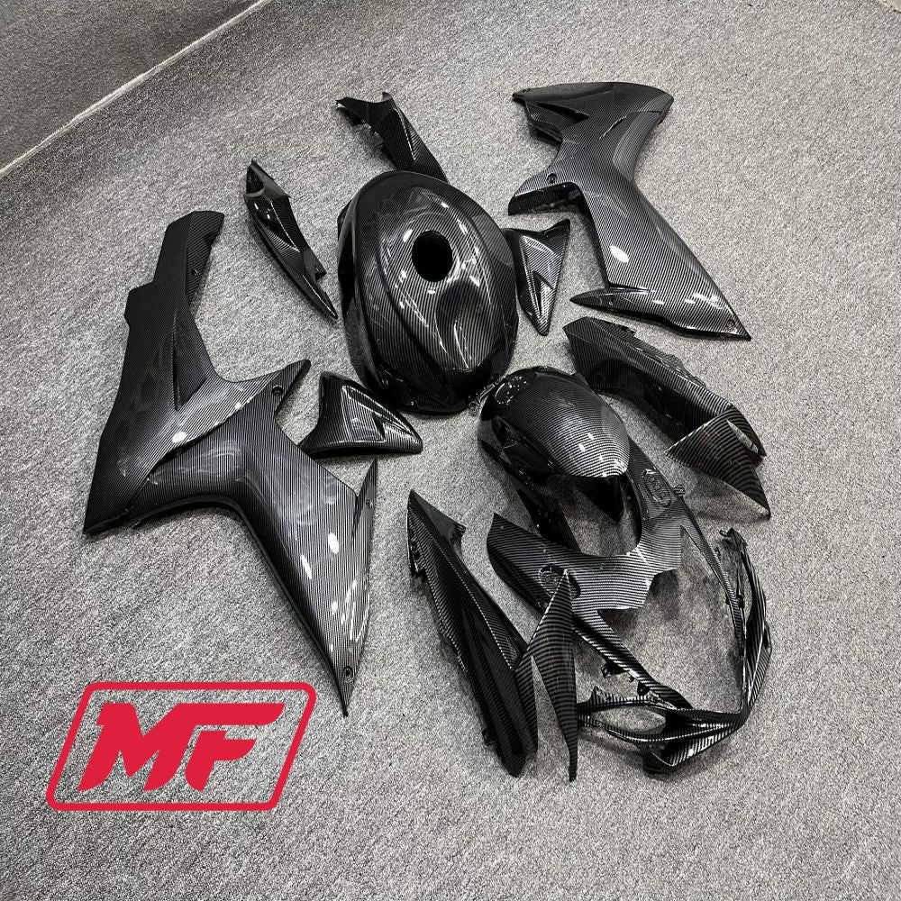 Monster Fairings Full Kit Suzuki GSXR600-750 11-22 Carbon Fiber Style + Windshield + Gas Tank Cover