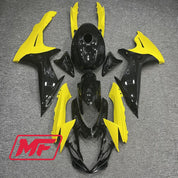 Monster Fairings Full Kit Suzuki GSXR600-750 11-22 Gloss Yellow and Black + Windshield + Gas Tank Cover