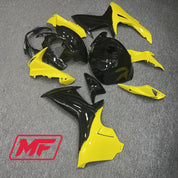 Monster Fairings Full Kit Suzuki GSXR600-750 11-22 Gloss Yellow and Black + Windshield + Gas Tank Cover