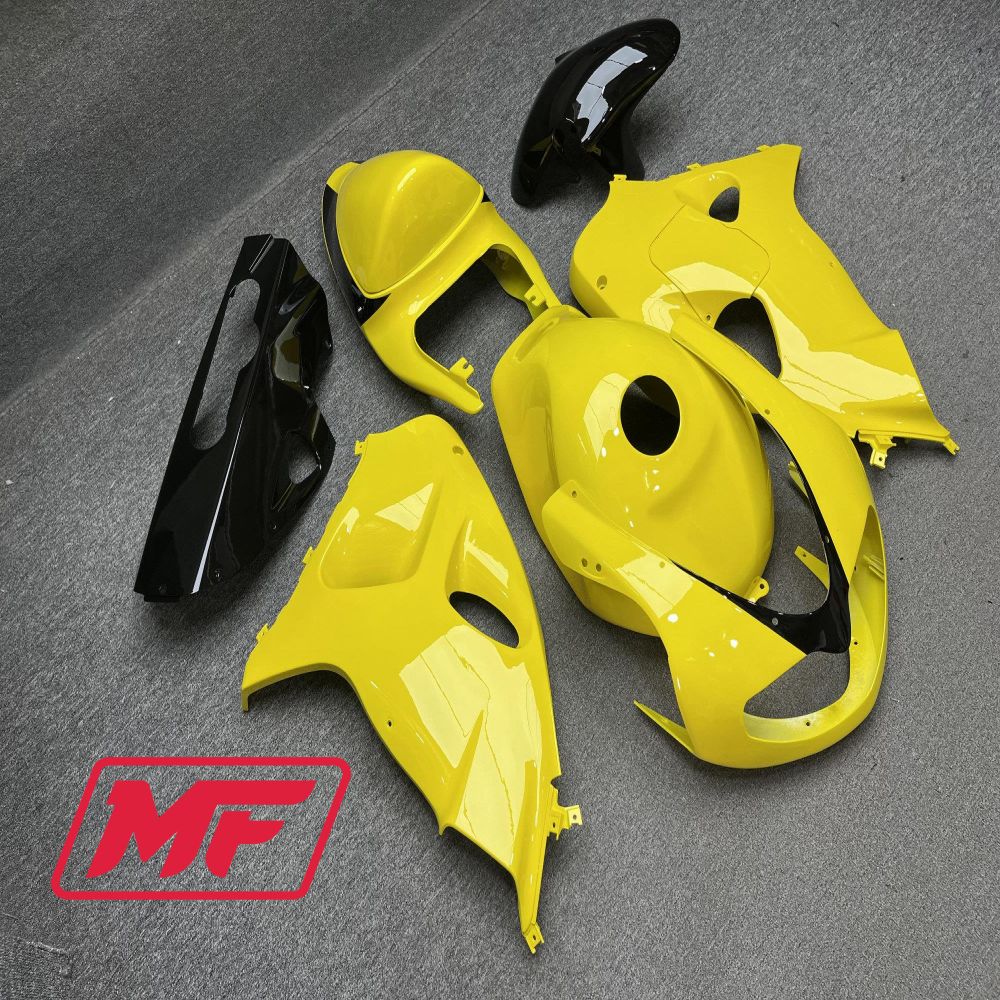 Monster Fairings Full Kit Suzuki TL1000R 98-03 Gloss Yellow & Black + Windshield + Gas Tank Cover