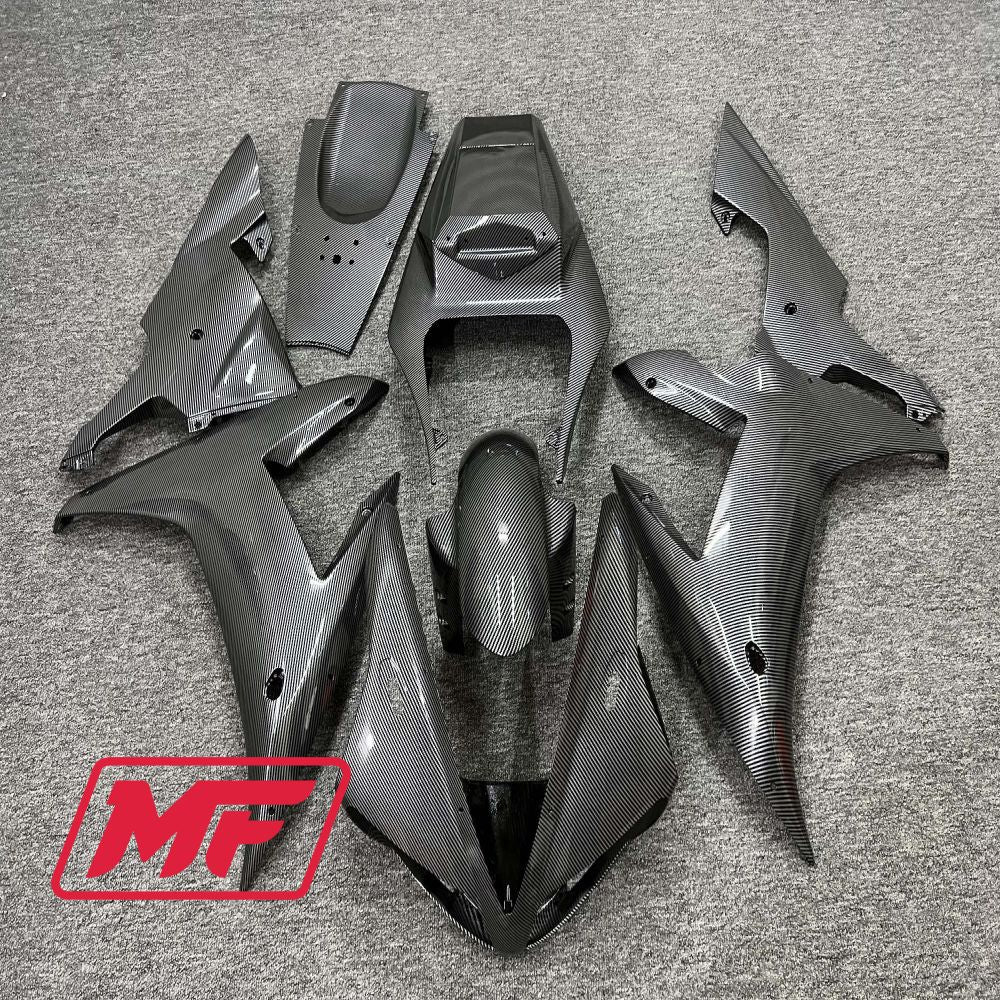 Monster Fairings Full Kit Yamaha R1 02-03 Carbon Fiber Style + Windshield + Gas Tank Cover